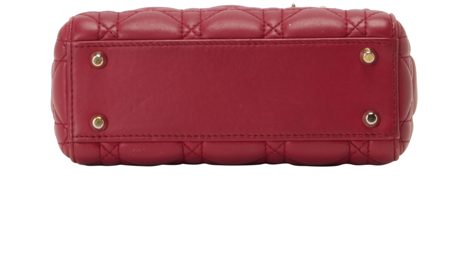 Mini Lady Dior, &pound;1,800, Handbags, Red, Leather, Top view